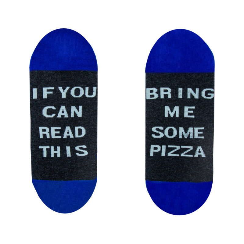 Κάλτσες Pizza. Μαύρο μπλε. Κάλτσες με σχέδια, ξεχωριστές, αστείες, άνετες, ιδανικές για καθημερινή χρήση