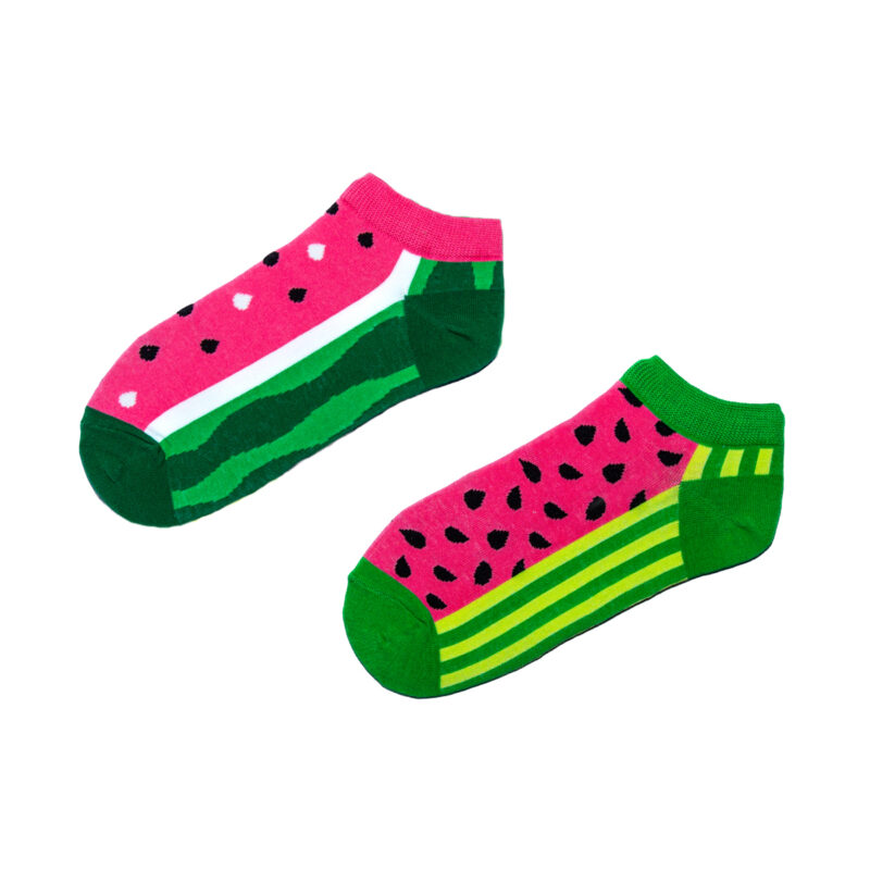 Κοντές κάλτσες watermelon mix and match. Κάλτσες με σχέδια, ξεχωριστές, αστείες, άνετες, ιδανικές για καθημερινή χρήση. Τέλειες για το καλοκαίρι
